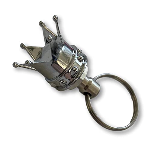 KUSTOM66 Schlüsselanhänger Krone Silber von KUSTOM66