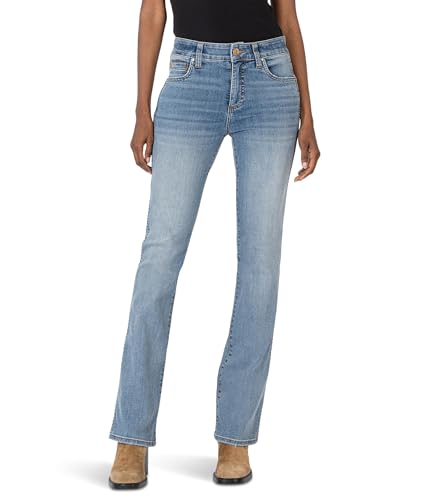 KUT from the Kloth Damen Ana High Rise Fab AB Flare-Baby Dn All Over, Harmonisch, 36 von KUT from the Kloth