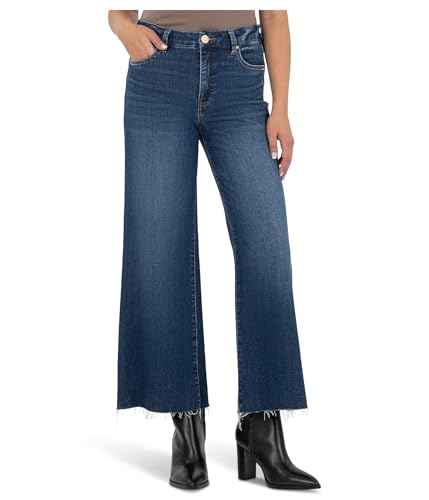 KUT from the Kloth Damen Meg High Rise Fab AB Weites Bein Raw Hem, Unerschöpflich, 40 KUT from the Kloth Damen Meg High Rise Fab AB Weites Bein Raw Hem, Unerschöpflich, 40 von KUT from the Kloth