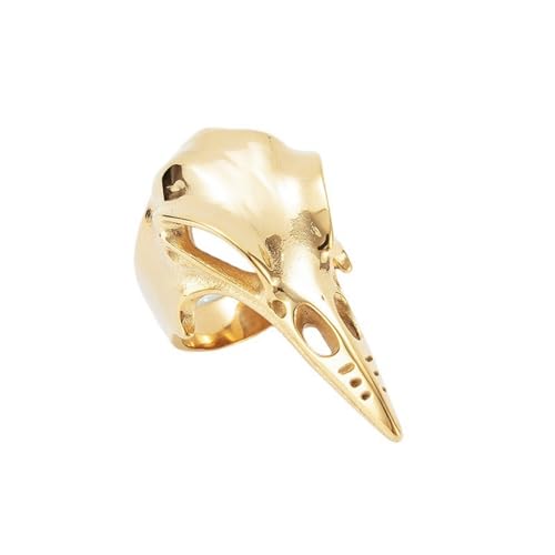 KUTCEK Ring für Herren, Vintage-Stil, Punk, Titanstahl, Rabe und Totenkopf, Retro-Stil, modisches Accessoire, Edelstahl, Gothic-Schmuck, Geschenk, 11 KUTCEK Ring für Herren, Vintage-Stil, Punk, Titanstahl, Rabe und Totenkopf, Retro-Stil, modisches Accessoire, Edelstahl, Gothic-Schmuck, Geschenk, 11 von KUTCEK