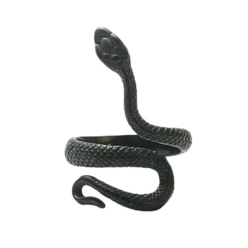 KUTCEK Schlangenring aus Titanstahl im Vintage-Punk-Stil für Herren, einzigartiges Modeaccessoire, Edelstahl, Retro-Charm, 7 von KUTCEK