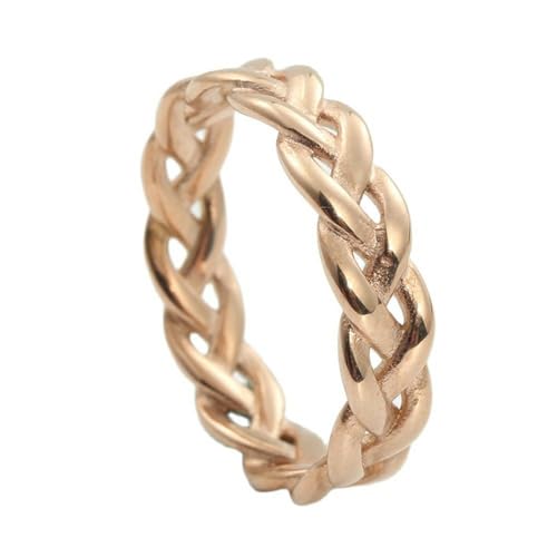 KUTCEK Vintage Punk Stil Herren Titan Stahl Geflochtener Kettenring Einzigartiges Edelstahl hohles Design Mode Statement Ring, 9 KUTCEK Vintage Punk Stil Herren Titan Stahl Geflochtener Kettenring Einzigartiges Edelstahl hohles Design Mode Statement Ring, 9 von KUTCEK