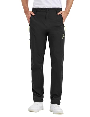KUTOOK Hiking Outdoor Trousers Men's mit Multi Taschen Outdoor Pants Wanderhose Herren schnell trocknende und kühlende aus 4-Wege-Stretch für Hiking Wandern Outdoort Schwarz S KUTOOK Hiking Outdoor Trousers Men's mit Multi Taschen Outdoor Pants Wanderhose Herren schnell trocknende und kühlende aus 4-Wege-Stretch für Hiking Wandern Outdoort Schwarz S von KUTOOK