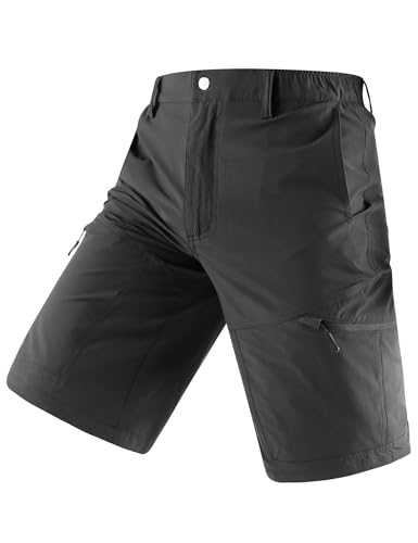 KUTOOK MTB Hose Herren Fahrradhose Cargo Shorts Halblang 6 Taschen Stretchbund Kurze Hose Sommer Radhose Freizeit Fahrrad Moutainbike Outdoor CS002 Schwarz 3XL KUTOOK MTB Hose Herren Fahrradhose Cargo Shorts Halblang 6 Taschen Stretchbund Kurze Hose Sommer Radhose Freizeit Fahrrad Moutainbike Outdoor CS002 Schwarz 3XL von KUTOOK
