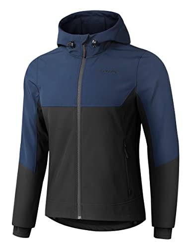 KUTOOK Softshelljacke Windbreaker mit Kapuze wasserdicht winddicht warm winter Multifunktionen herren,XL von KUTOOK