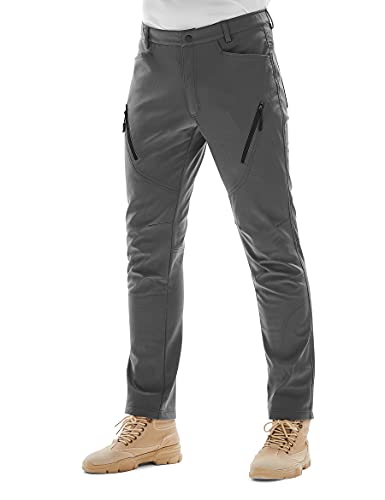 KUTOOK Trekkinghose Herren Wanderhose Damen Arbeitshose Winter Sportbekleidung Outdoorhose Fahrradhose Outdoor Aktivitäten Grau XXXL von KUTOOK