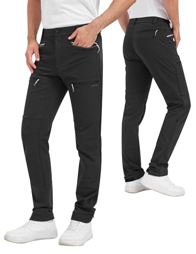 KUTOOK Hiking Outdoor Trekking Trousers Wanderhose Trekkinghose Herren Men mit 5 Taschen Outdoor Pants Kratzfest schnell trocknende elastischSchwarz L KUTOOK Hiking Outdoor Trekking Trousers Wanderhose Trekkinghose Herren Men mit 5 Taschen Outdoor Pants Kratzfest schnell trocknende elastischSchwarz L von KUTOOK