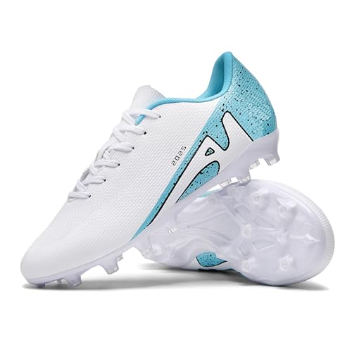 KUUK Herren Damen Fußballschuhe Jugendliche Fussballschuhe Kunstrasen Hallenschuhe Fussball Turf Indoor Outdoor AG FG TF Wettkampf Trainingsschuhe Unisex (DE 2286 Bai AG 44) von KUUK