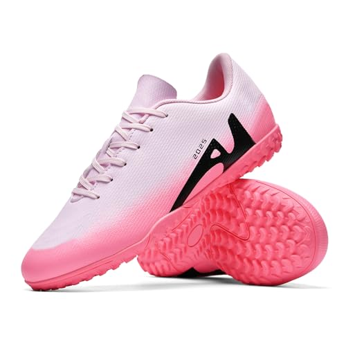 KUUK Herren Damen Fußballschuhe Jugendliche Fussballschuhe Kunstrasen Hallenschuhe Fussball Turf Indoor Outdoor AG FG TF Wettkampf Trainingsschuhe Unisex (DE 2286 Fen TF 46) von KUUK