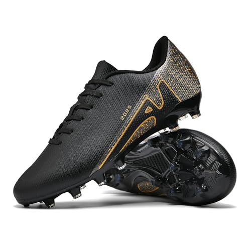 KUUK Herren Damen Fußballschuhe Jugendliche Fussballschuhe Kunstrasen Hallenschuhe Fussball Turf Indoor Outdoor AG FG TF Wettkampf Trainingsschuhe Unisex (DE 2286 HEI AG 45) von KUUK