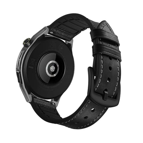 KUWAI 22mm Lederarmband Kompatibel mit Amazfit Cheetah Armband, Weiches Silikon Leder Ersatzarmband für Amazfit Cheetah Armbänder Herren Damen Atmungsaktives Armband für Amazfit Cheetah (A) von KUWAI