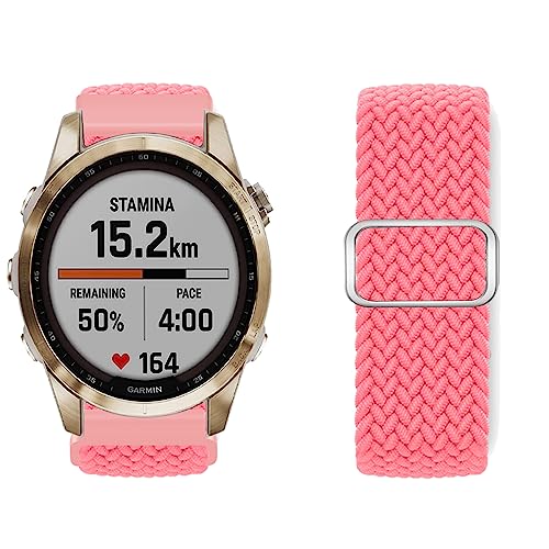 KUWAI Armband für Garmin Fenix 6S Pro/Sapphire/Solar - Geflochtenes Nylon-Band für Herren und Damen (N) KUWAI Armband für Garmin Fenix 6S Pro/Sapphire/Solar - Geflochtenes Nylon-Band für Herren und Damen (N) von KUWAI