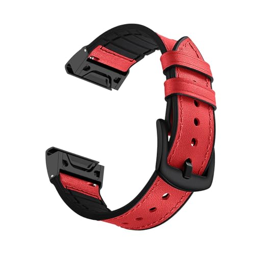 KUWAI Lederarmband Kompatibel mit COROS VERTIX Armband, Weiches Silikon Leder Ersatzarmband für COROS VERTIX Armbänder Herren Damen Atmungsaktives Armband für COROS VERTIX (C) von KUWAI