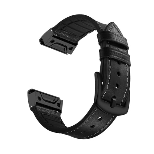 KUWAI Lederarmband Kompatibel mit COROS VERTIX Armband, Weiches Silikon Leder Ersatzarmband für COROS VERTIX Armbänder Herren Damen Atmungsaktives Armband für COROS VERTIX (D) von KUWAI