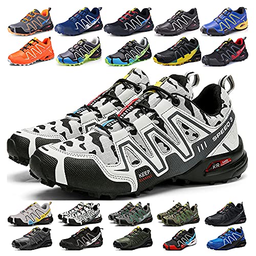 KUXUAN Fahrradschuhe Herren Indoor Fahrradschuhe Ohne Schloss,wasserdichte Mountainbike-Fahrradschuhe,rutschfeste Outdoor-Sportschuhe,Multicolour-41 von KUXUAN