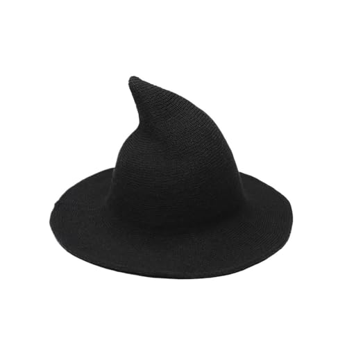 KUYCCSTRESI Zauberhut, klassischer Zylinder for Bühnenshows, Aufführungen, formelle Veranstaltungen, Kostümzubehör, Theatershow-Kopfbedeckung, Weihnachtsfeier-Kleidung, schlankes Design(Black) von KUYCCSTRESI