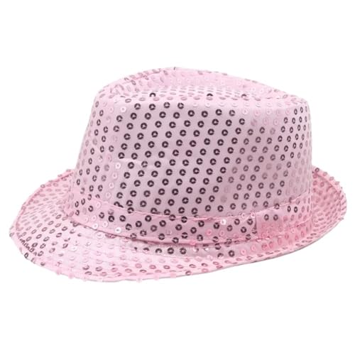 KUYCCSTRESI Zauberhut, klassischer Zylinder for Bühnenshows, Aufführungen, formelle Veranstaltungen, Kostümzubehör, Theatershow-Kopfbedeckung, Weihnachtsfeier-Kleidung, schlankes Design(Pink_2pcs) von KUYCCSTRESI