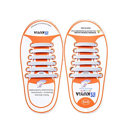 KUYIA No Tie Schnürsenkel, Kinder und Erwachsene Wasserdichter Elastische Shoelaces, Flache Flexible Silikon Laces für Gehen Athletic Running Sports Fashion Freizeitschuhe Sneaker Stiefel Brettschuhe KUYIA No Tie Schnürsenkel, Kinder und Erwachsene Wasserdichter Elastische Shoelaces, Flache Flexible Silikon Laces für Gehen Athletic Running Sports Fashion Freizeitschuhe Sneaker Stiefel Brettschuhe von KUYIA