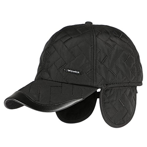 KUYOU Herren Wintermütze Cap mit Ohrenschutz und Fleece-Innenfutter (Schwarz) von KUYOU