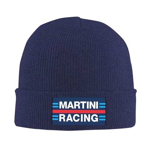 KVHSVEGO Compatible with Martini Racing Beanie für Männer und Frauen, Slouchy Beanie-Mützen, Winter-Strickmützen, weiche Totenkopf-Mütze von KVHSVEGO