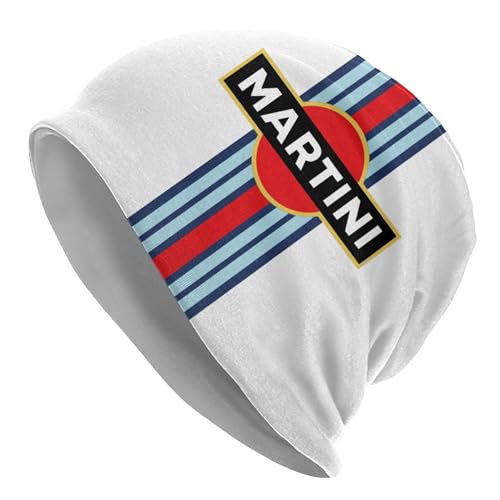 KVHSVEGO Compatible with Martini Racing Beanie für Männer und Frauen, Slouchy Beanie-Mützen, Winter-Strickmützen, weiche Totenkopf-Mütze von KVHSVEGO