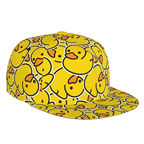 KVHSVEGO Niedliche Baseballmütze mit Enten-Print, Verstellbare Strapback-Kappe mit Enten-Print für Damen und Herren von KVHSVEGO