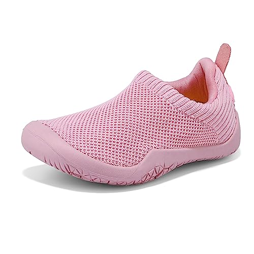 KVbabby Hausschuhe Junge Mädchen Kinderschuhe für Drinnen rutschfeste Leichte Hüttenschuhe Pantoffeln für Kleinkinder,C-Pink,21 EU von KVbabby