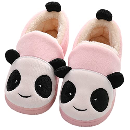 KVbabby Hausschuhe Mädchen Pantoffeln Plüsch Jungen Baumwolle Pantoffeln Kinder Wärme Katze Weiche Hausschuhe Damen Winter Cartoon Leicht rutschfeste Slippers Pink 21-22 EU (Etikettengröße: 14-15) von KVbabby