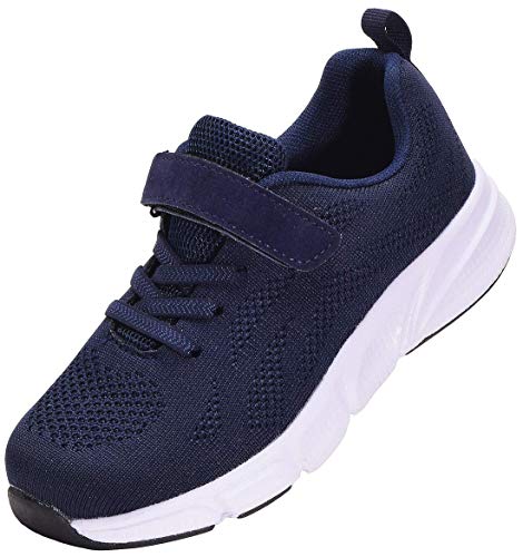 KVbabby Sportschuhe Kinder Turnschuhe Jungen Mädchen Tennisschuhe Laufschuhe Kinder Outdoor Sneaker Atmungsaktiv Straßenlaufschuhe,A-Blau,31 EU von KVbabby