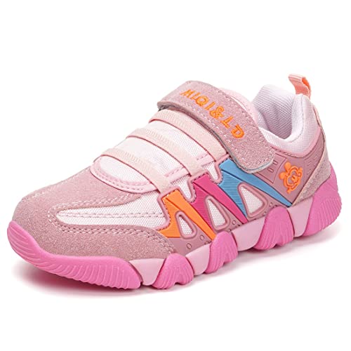 KVbabby Turnschuhe Jungen Laufschuhe Kinder Sneaker Mädchen Sportschuhe Klettverschluss Trekking Wanderschuhe Tennisschuhe Hallenschuhe Freizeitschuhe 37 EU Pink von KVbabby