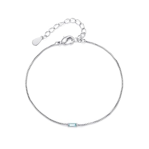 KWCLTH Birthstone Armband für Frauen Customized Einstellbare Kette Armband Dainty Link Birthstone Schmuck Geschenk KWCLTH Birthstone Armband für Frauen Customized Einstellbare Kette Armband Dainty Link Birthstone Schmuck Geschenk von KWCLTH