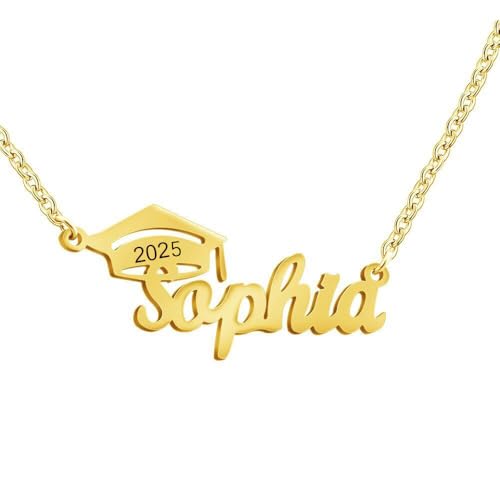 KWCLTH Graduierung Geschenk für Sie Customized Name Initialen Jahr Anhänger Halskette benutzerdefinierte Graduierung Schmuck Geschenke für Frauen KWCLTH Graduierung Geschenk für Sie Customized Name Initialen Jahr Anhänger Halskette benutzerdefinierte Graduierung Schmuck Geschenke für Frauen von KWCLTH