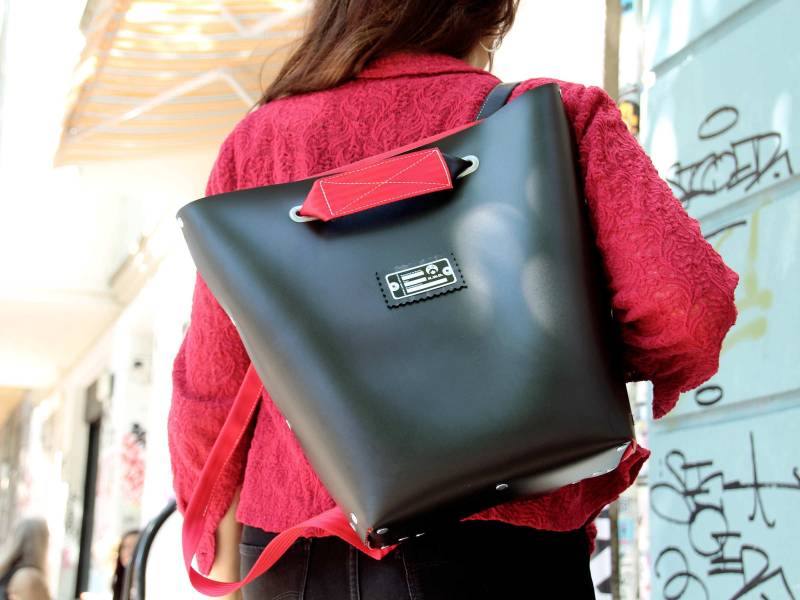 Shopper+Rucksack »Fsr-Hx«, Upcycling Aus Kassenband Shopper+Rucksack »Fsr-Hx«, Upcycling Aus Kassenband von KWDberlin