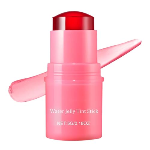 Milk Jelly Tint, Milk Cooling Water Jelly Tint, Milk Jelly Tint Milk Jelly Blush Milk Lip and Cheek Stick, Clean Fresh Tinted Lip Balm, Hydrating Cheek Stick Makeup Tool for Woman Girl. (Red) von KWHEUKJL