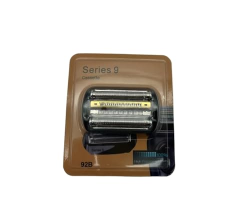 Rasierkopfklinge, Kompatibel Mit Braun, S9 Series 92S 92B 94m 9090 9095(Black92B) von KWHRPOQS