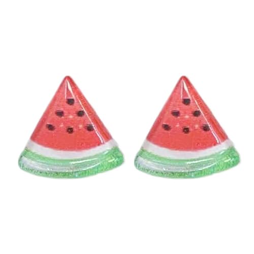 Wassermelone Ohrstecker Palästina Wassermelone Ohrringe für Frauen Mädchen Hypoallergen Kunststoff Wassermelone Ohrringe Früchte Ea von KWJNH