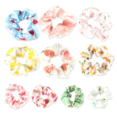 10 Stück Haargummis, Haargummi Weich Elastisch, Bunte Elastischer Haarbänder für Mädchen Damen Haarschmuck von KWKPR