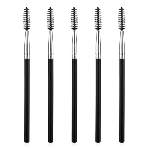 5 Pcs Wimpernbürste, Pinsel Mascara Zauberstäbe, Augenbrauenbürste, Augenwimpern-Applikator-Pinsel, Professionelle Augen-Makeup-Werkzeuge von KWKPR