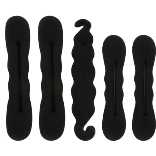 5 Stück Dutt Maker, Hair Bun Maker, Flechthilfe Haare Mädchen Und Damen, Dutt Hilfe für Damen Haarband Elegante Twister Zopf Haarstyling Zubehör von KWKPR
