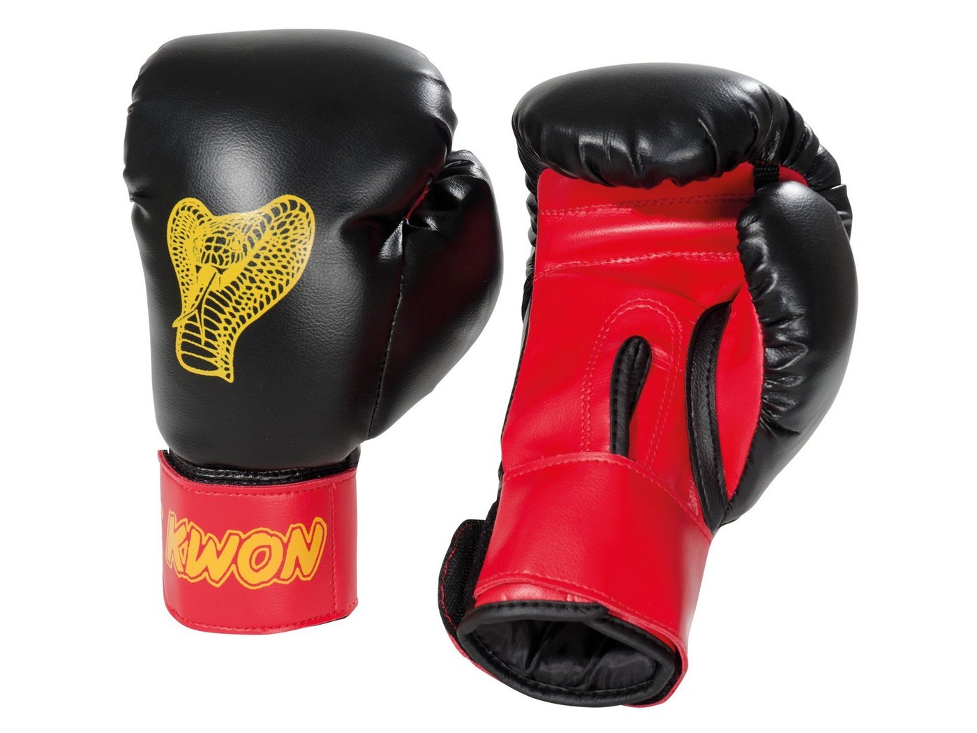 KWON Boxhandschuhe Cobra Kinder Junior Box-Handschuhe 6 Unzen Kids klein Boxen Kickboxen (Paar), 6 Unzen, Einsteiger, Boxen und Schlagtraining am Sandsack/Pratze von KWON