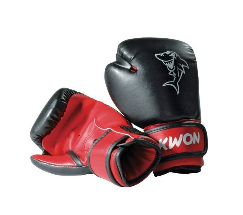 KWON Boxhandschuhe Shark Kinder Junior Box-Handschuhe 4 Unzen Boxen Kickboxen (Kinder, 1 Paar), 4 Unzen, 4 - 7 Jahre, 4250819513291 von KWON