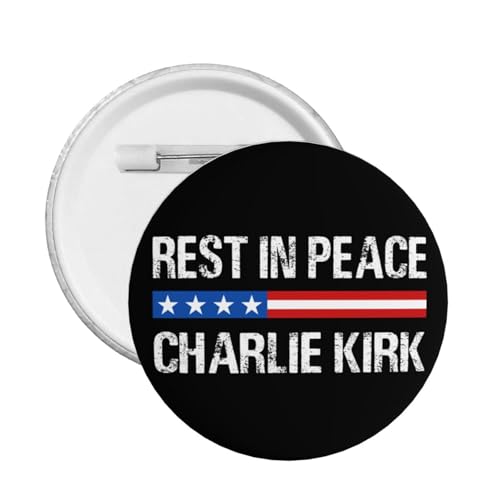 1 stück Ruhe In Frieden Charlie Kirk Pins Und Memorial Hero Charlie Kirk Button Runde Abzeichen Brust Brosche Dekoration von KWQDOZF