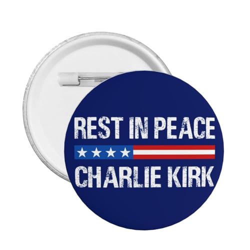 1 stück Ruhe In Frieden Charlie Kirk Pins Und Memorial Hero Charlie Kirk Button Runde Abzeichen Brust Brosche Dekoration von KWQDOZF