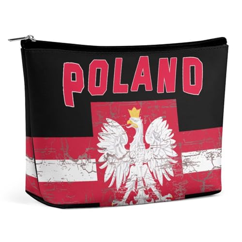 Adler Polen Polen Flagge 6 Kosmetiktasche Reise Tragbare Make-up-Tasche Große Kapazität Kulturbeutel Damen Aufbewahrungstaschen-3 von KWQDOZF