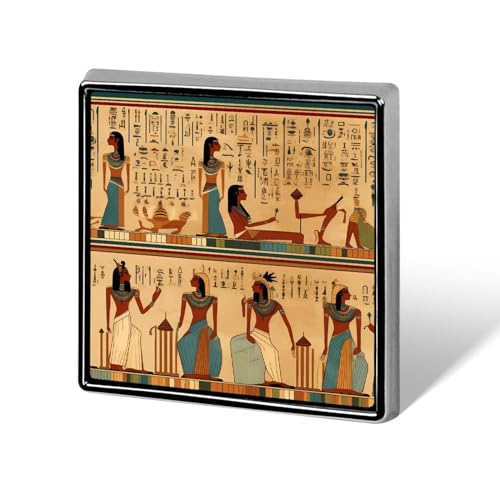 Ancient Egypt Hieroglyphics Print Pharaoh Brooch Pins for Women Men Square Collar Lapel Pins Coat Jacket Accessories Ancient Egypt Hieroglyphics Print Pharaoh Brooch Pins for Women Men Square Collar Lapel Pins Coat Jacket Accessories von KWQDOZF