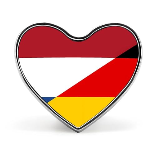 Andany Lustige Anstecknadeln mit niederländischer Flagge, herzförmiger Knopf, Brosche, Abzeichen, Anstecknadel, Hut, Kleidung, Schmuck für Männer und Frauen von KWQDOZF