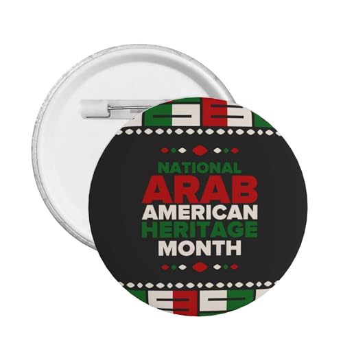 Arab American Heritage Month Pins Runde Brosche Button Abzeichen Aufkleber Zeichen Metall Pin Arab American Heritage Month Pins Runde Brosche Button Abzeichen Aufkleber Zeichen Metall Pin von KWQDOZF