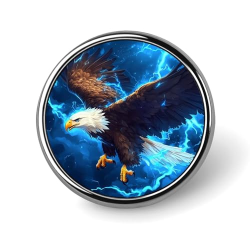 Bald Ea-gle Bird Usa Thundering Brooch Pins for Women Men Cute Badge Lapel Pins for Backpack Dress Accessories Bald Ea-gle Bird Usa Thundering Brooch Pins for Women Men Cute Badge Lapel Pins for Backpack Dress Accessories von KWQDOZF