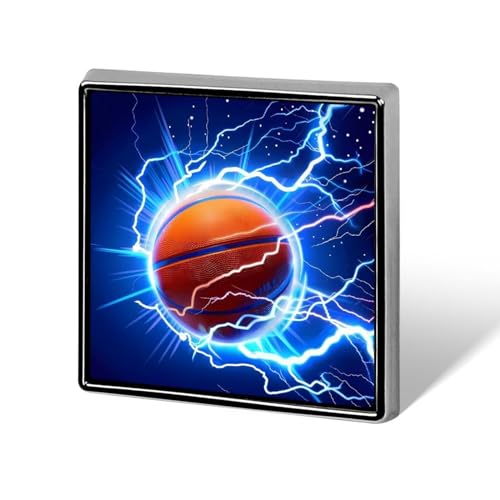 Basketball Thunder Lustige Anstecknadeln Button Brosche Abzeichen Hut Kleidung Tasche Schmuck für Männer Frauen von KWQDOZF
