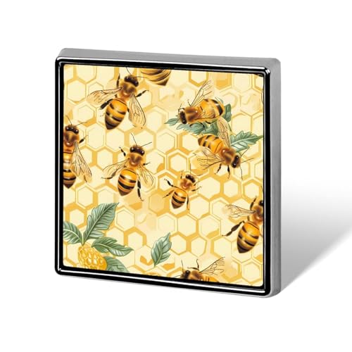 Bienen Quadratische Revers-Krawattennadeln Lustige Brosche Anstecknadel Button Abzeichen Hut Kleidung Accessoires für Männer Frauen Bienen Quadratische Revers-Krawattennadeln Lustige Brosche Anstecknadel Button Abzeichen Hut Kleidung Accessoires für Männer Frauen von KWQDOZF